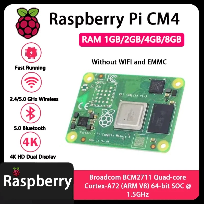Raspberry Pi CM4, wersje z 1 G – Compute Module 4 32Gb Wifi recenzja i cena